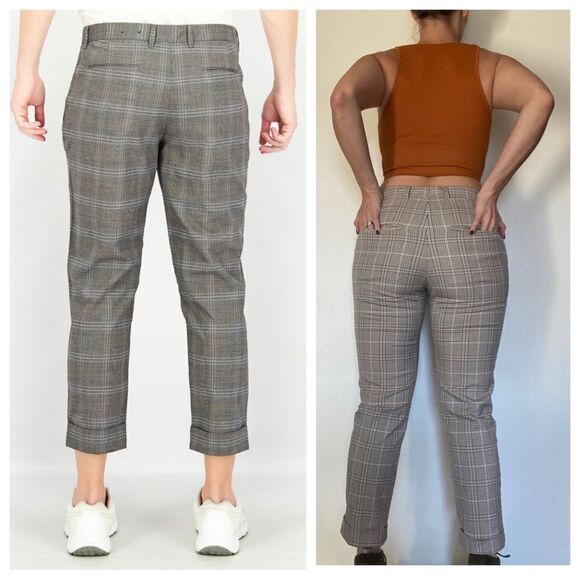 H&M Slim Fit Pants Houndstooth Plaid 33 Regular Men’s Preppy - Picture 4 of 15